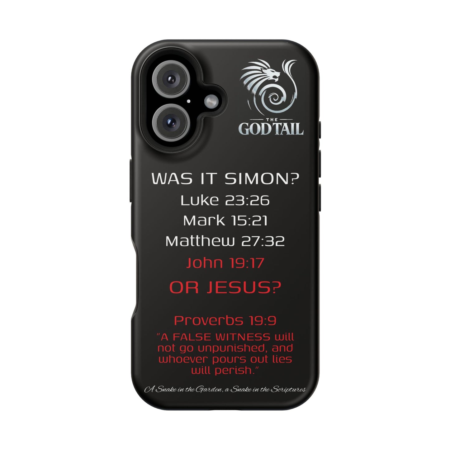 Who Carried the Cross Inconsistency - (iPhone & Samsung Galaxy) Phone Case