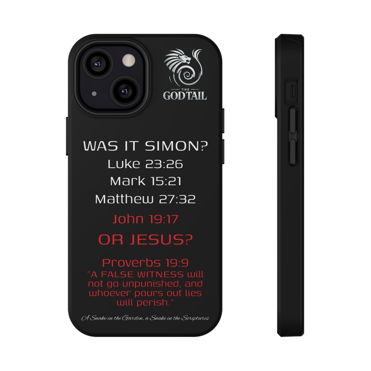 Who Carried the Cross Inconsistency - (iPhone & Samsung Galaxy) Phone Case
