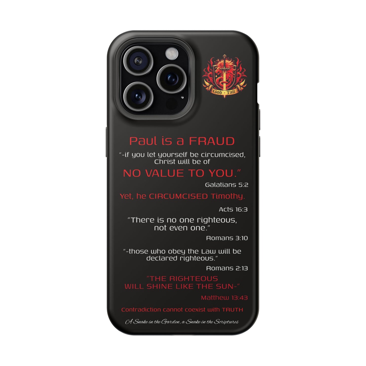 Paul's Inconsistent Philosophy - (iPhone & Samsung Galaxy) Phone Case