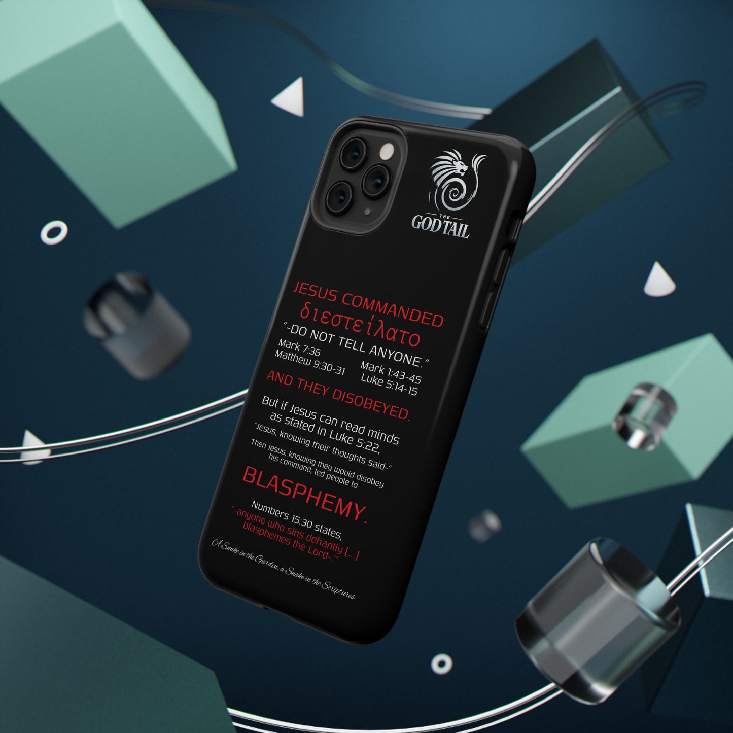 Jesus Leading to Sin Inconsistency - (iPhone & Samsung Galaxy) Phone Case