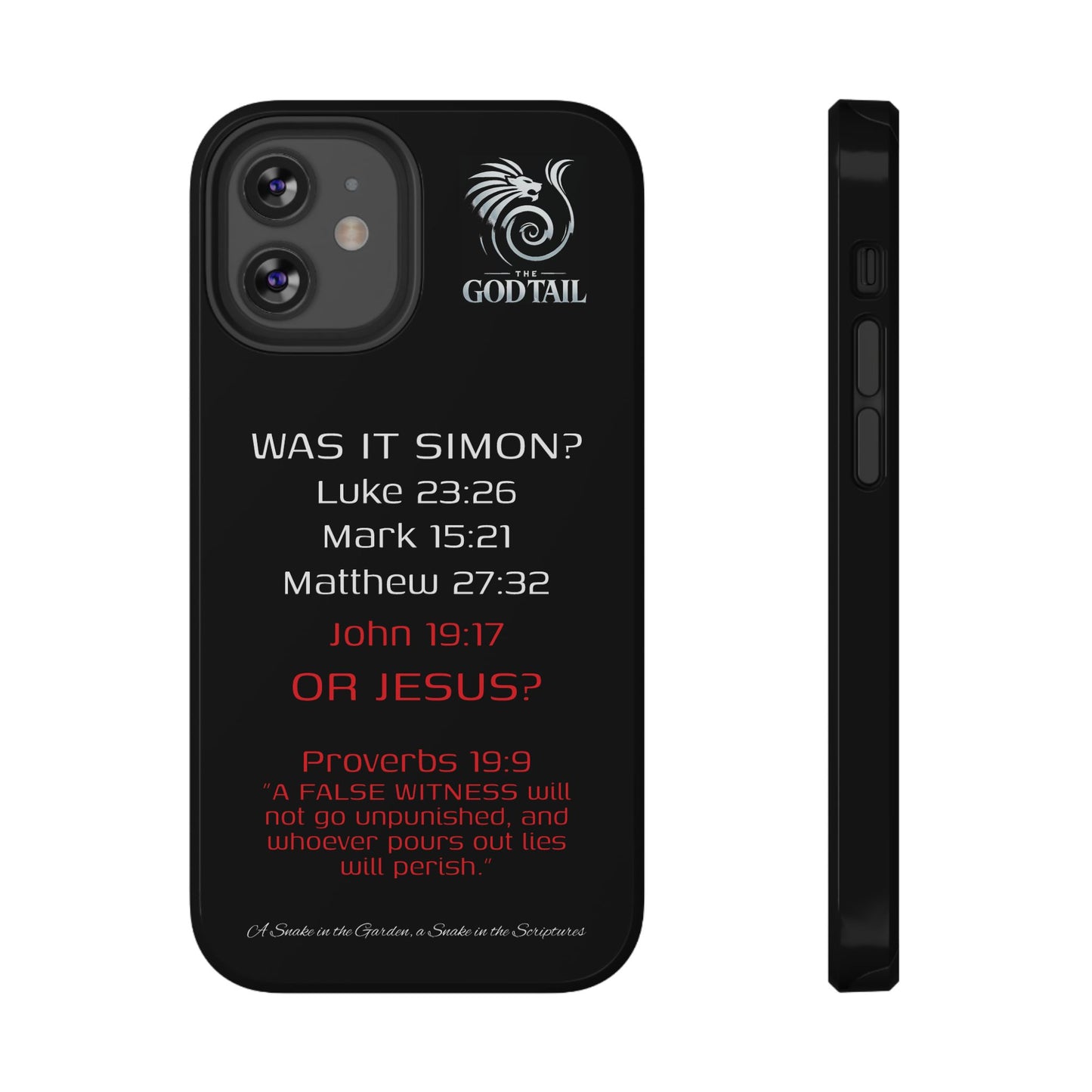 Who Carried the Cross Inconsistency - (iPhone & Samsung Galaxy) Phone Case