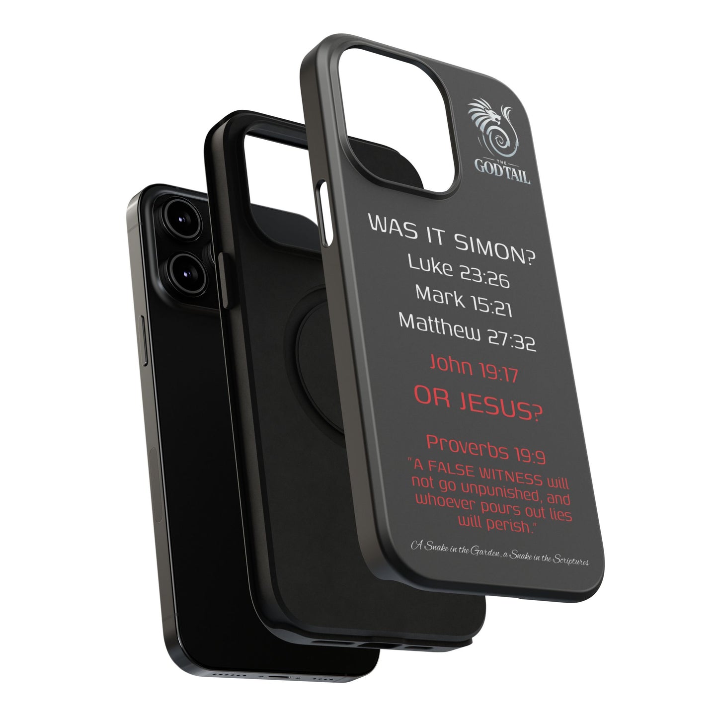 Who Carried the Cross Inconsistency - (iPhone & Samsung Galaxy) Phone Case