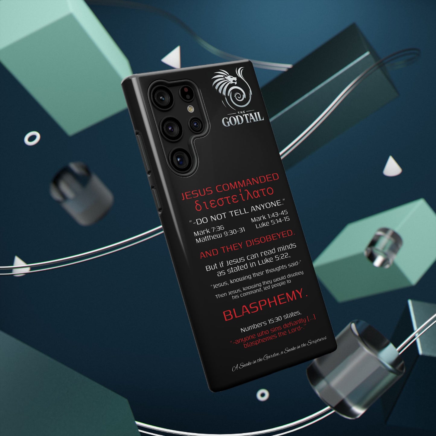 Jesus Leading to Sin Inconsistency - (iPhone & Samsung Galaxy) Phone Case