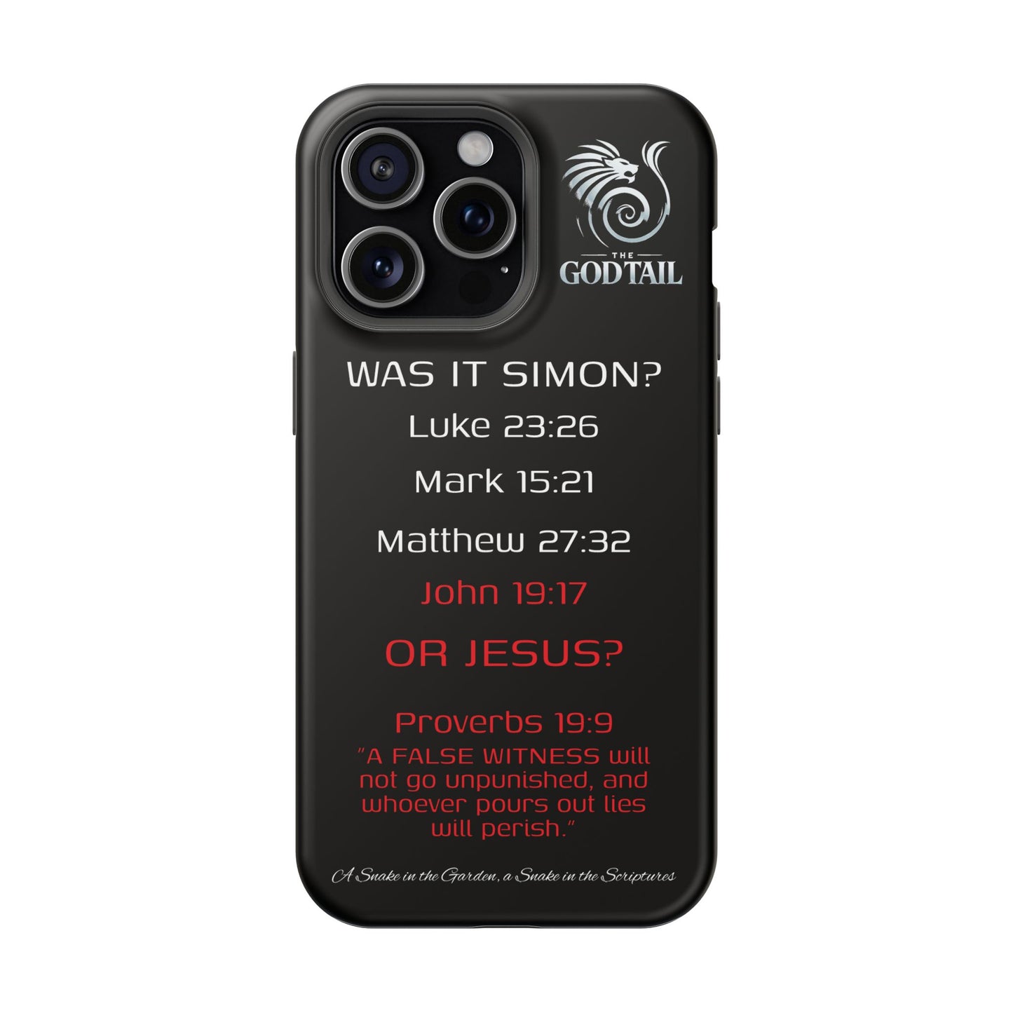 Who Carried the Cross Inconsistency - (iPhone & Samsung Galaxy) Phone Case