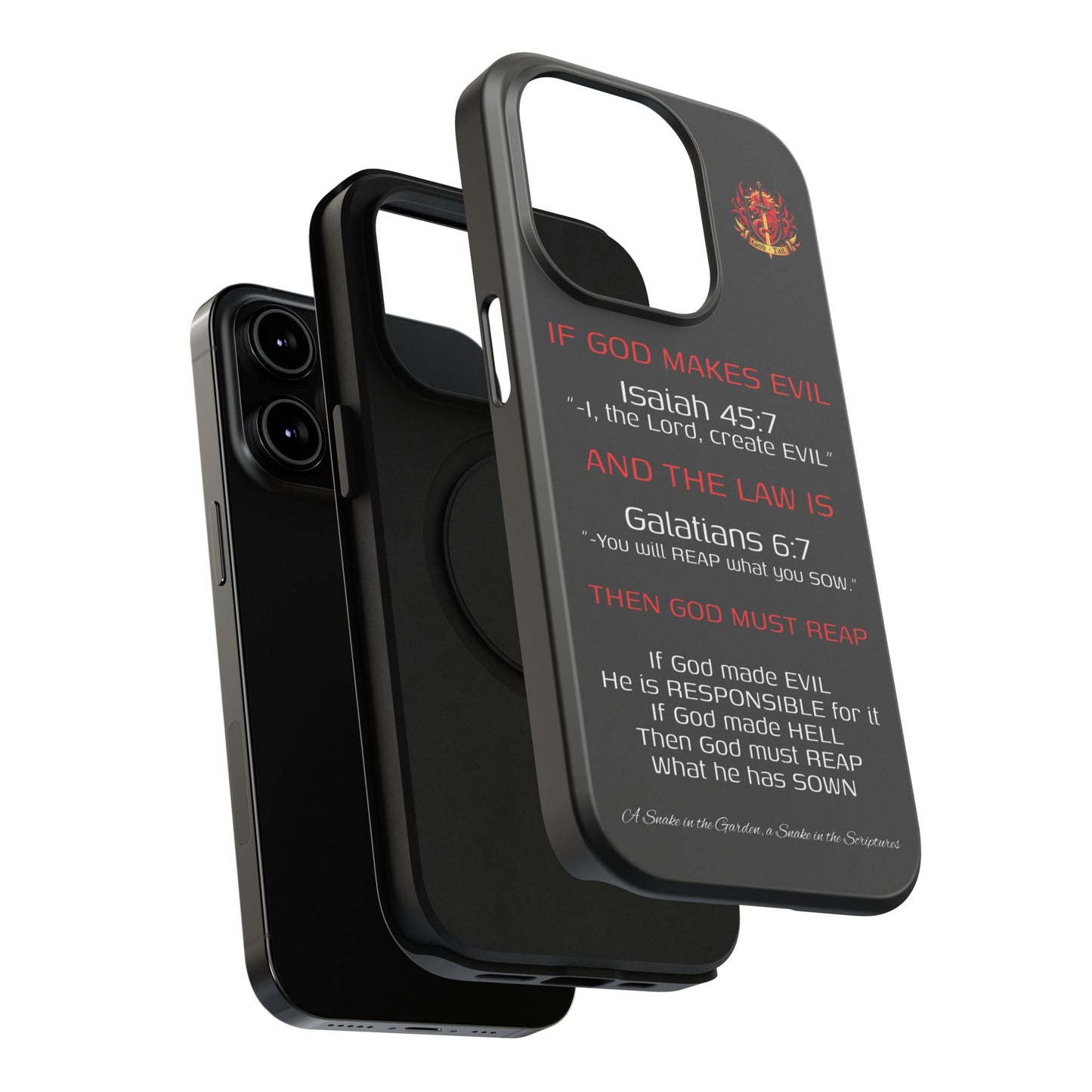 Inconsistency of God Creating Evil - (iPhone and Samsung Galaxy) Phone Case