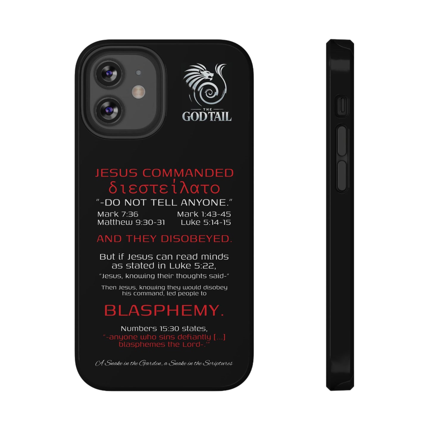 Jesus Leading to Sin Inconsistency - (iPhone & Samsung Galaxy) Phone Case