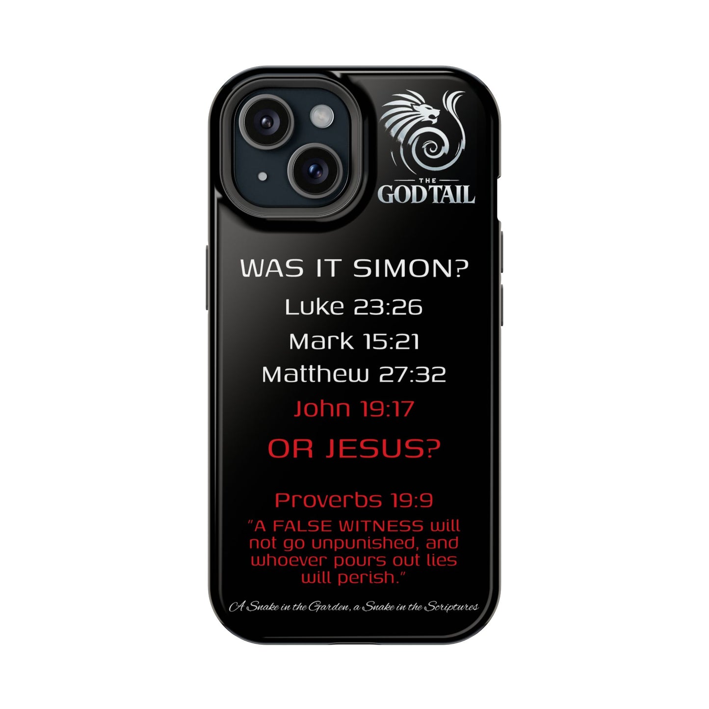 Who Carried the Cross Inconsistency - (iPhone & Samsung Galaxy) Phone Case