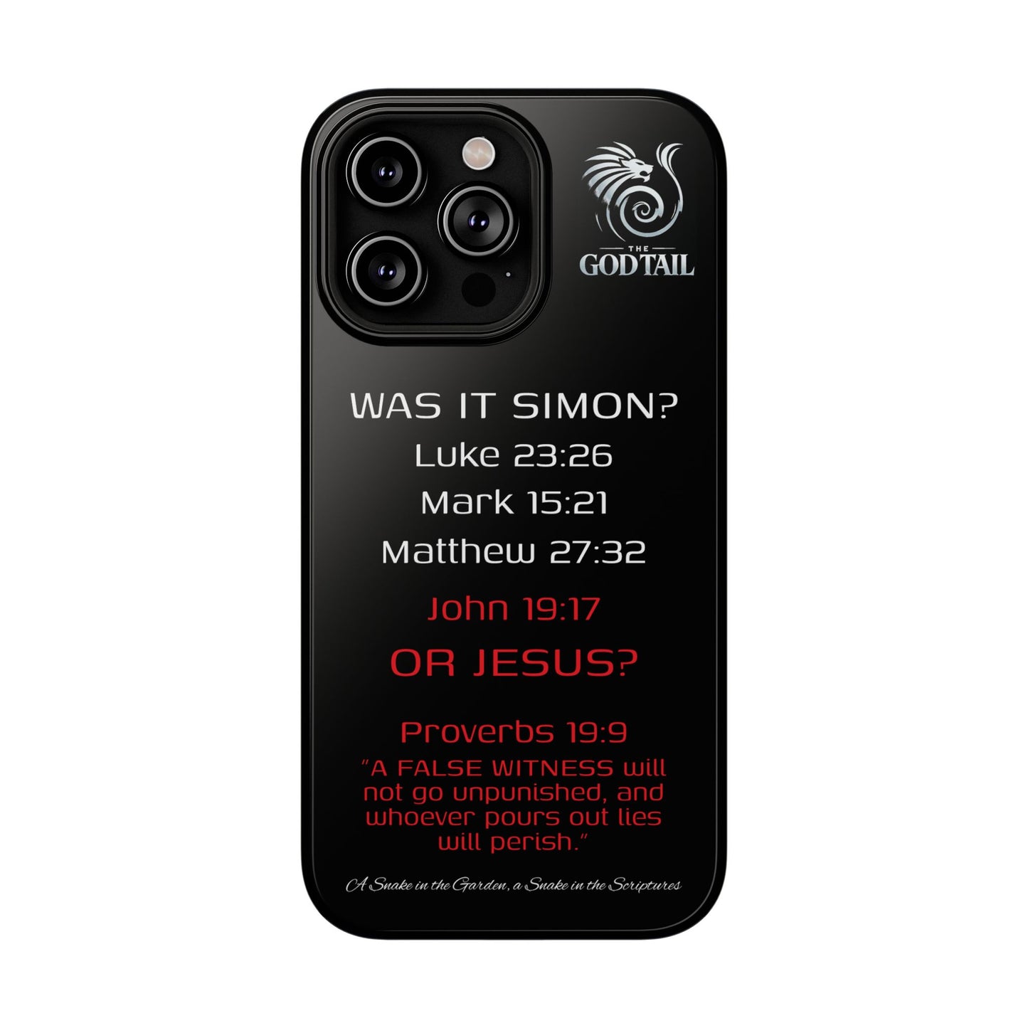 Who Carried the Cross Inconsistency - (iPhone & Samsung Galaxy) Phone Case