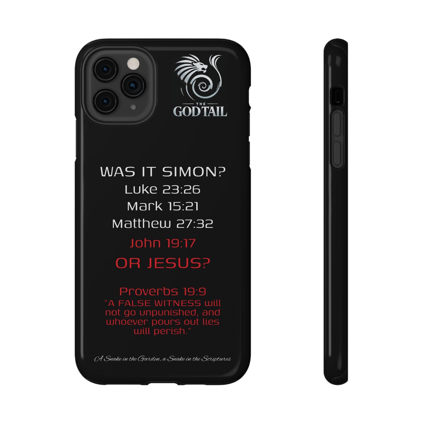 Who Carried the Cross Inconsistency - (iPhone & Samsung Galaxy) Phone Case
