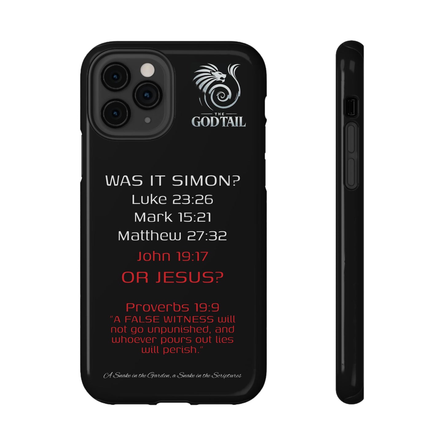 Who Carried the Cross Inconsistency - (iPhone & Samsung Galaxy) Phone Case