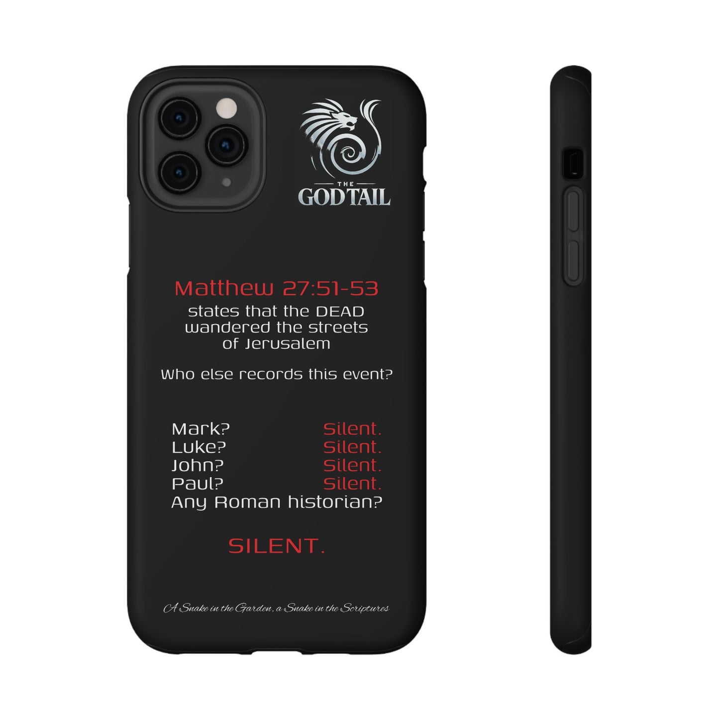 Dead Wandering the Streets Inconsistency - (iPhone & Samsung Galaxy) Religious Phone Case