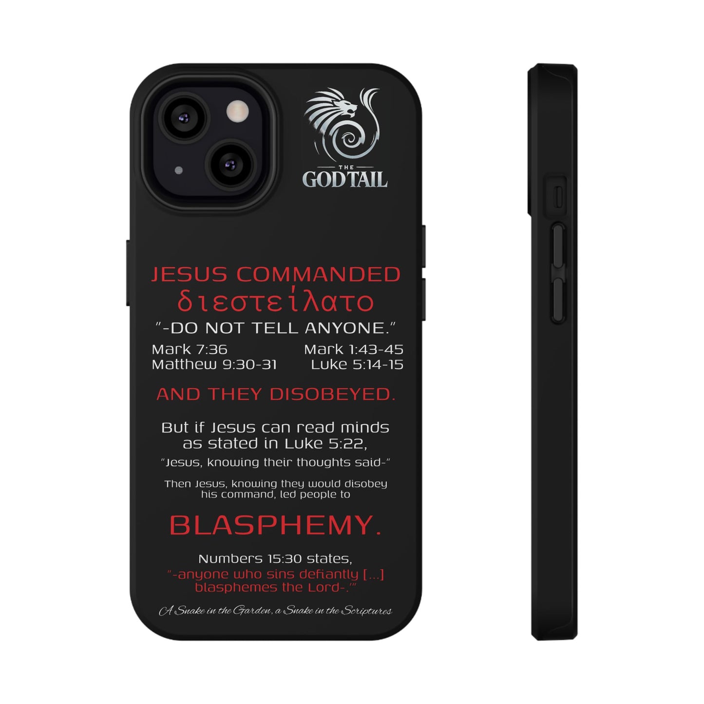 Jesus Leading to Sin Inconsistency - (iPhone & Samsung Galaxy) Phone Case