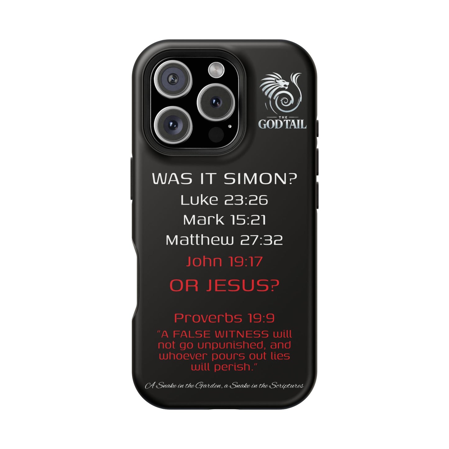 Who Carried the Cross Inconsistency - (iPhone & Samsung Galaxy) Phone Case