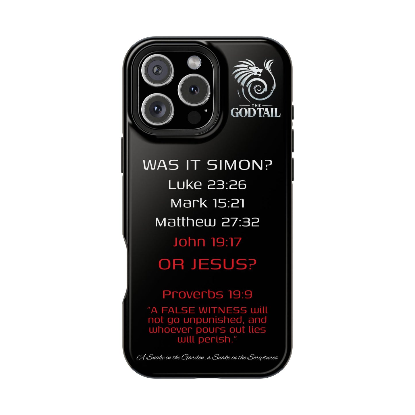 Who Carried the Cross Inconsistency - (iPhone & Samsung Galaxy) Phone Case