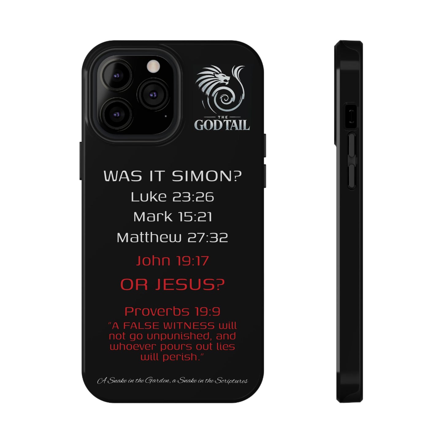 Who Carried the Cross Inconsistency - (iPhone & Samsung Galaxy) Phone Case