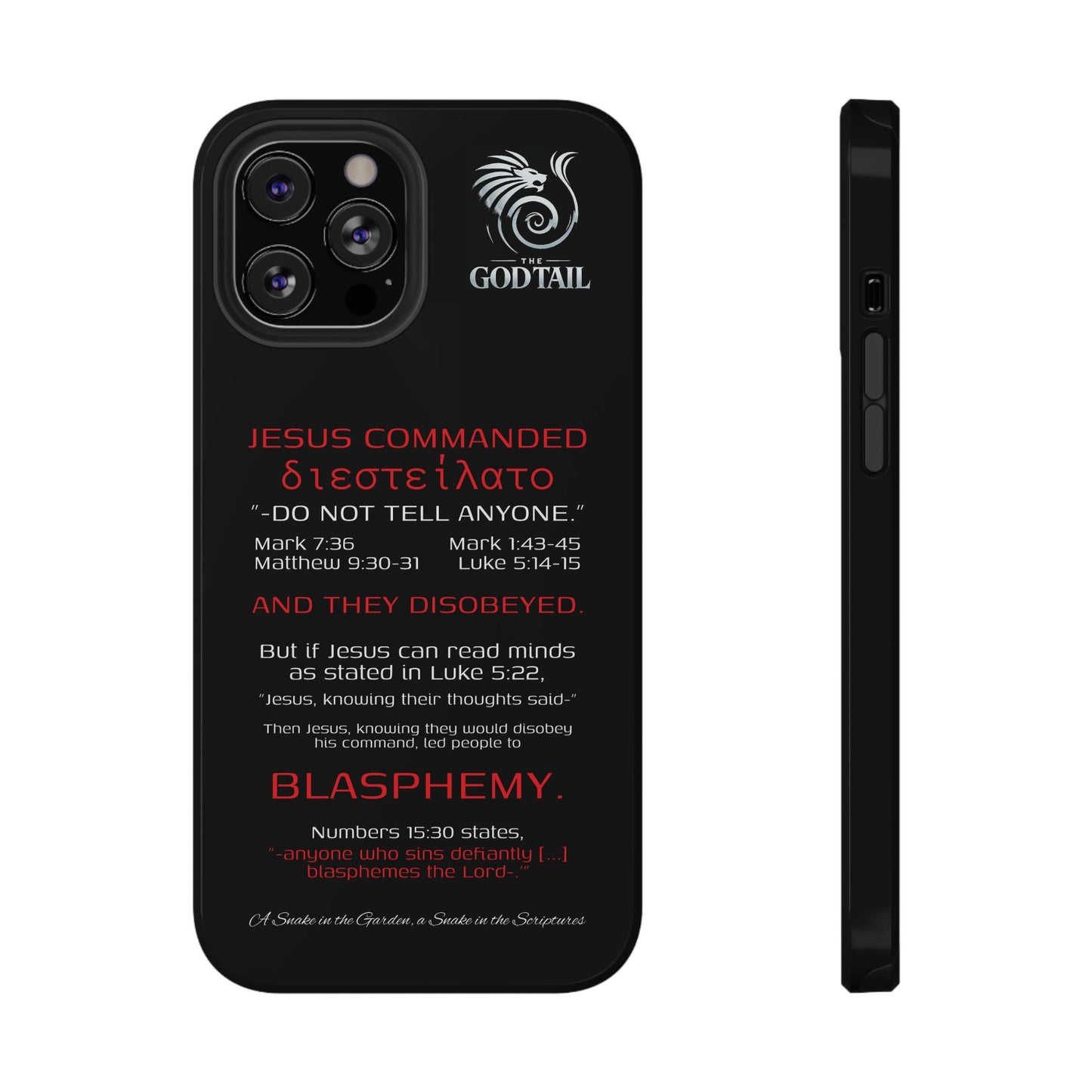 Jesus Leading to Sin Inconsistency - (iPhone & Samsung Galaxy) Phone Case