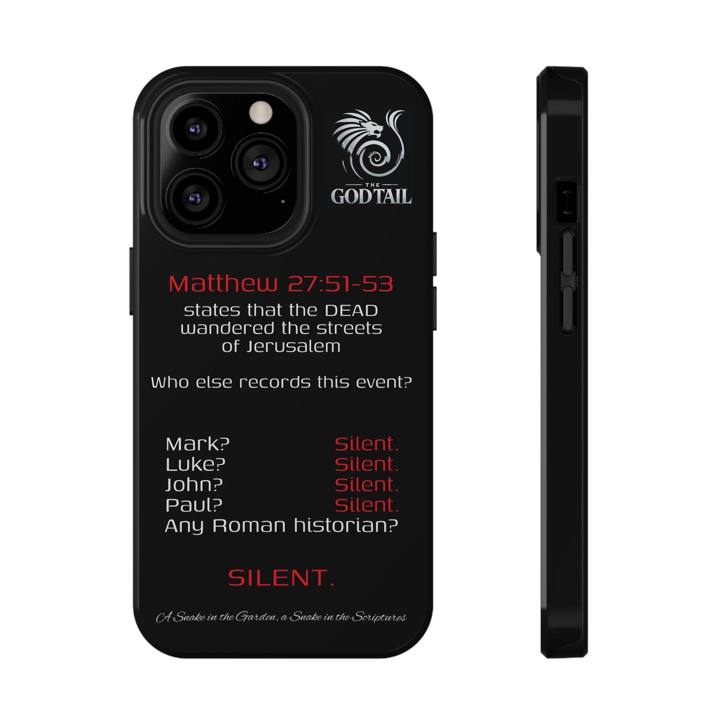 Dead Wandering the Streets Inconsistency - (iPhone & Samsung Galaxy) Religious Phone Case