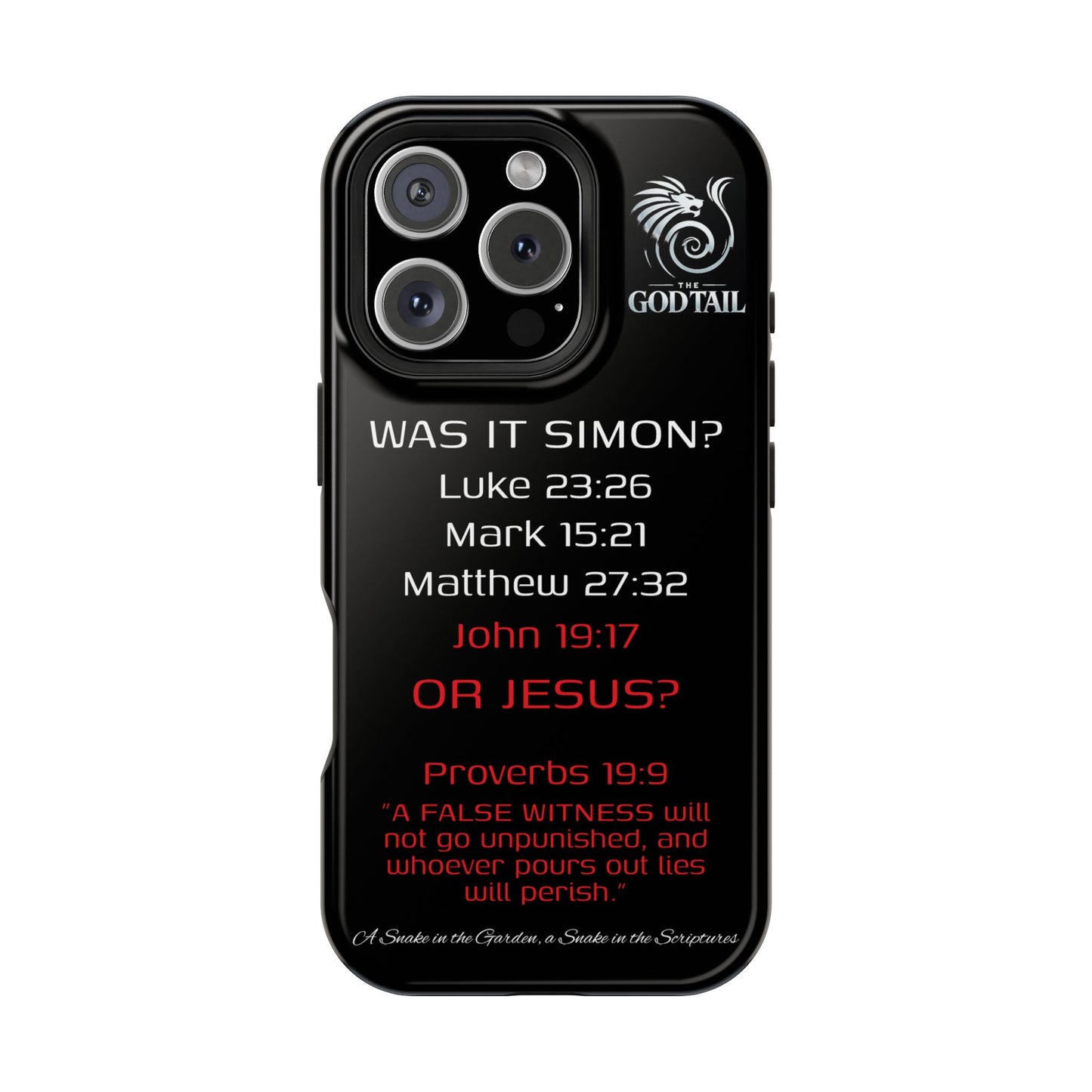 Who Carried the Cross Inconsistency - (iPhone & Samsung Galaxy) Phone Case