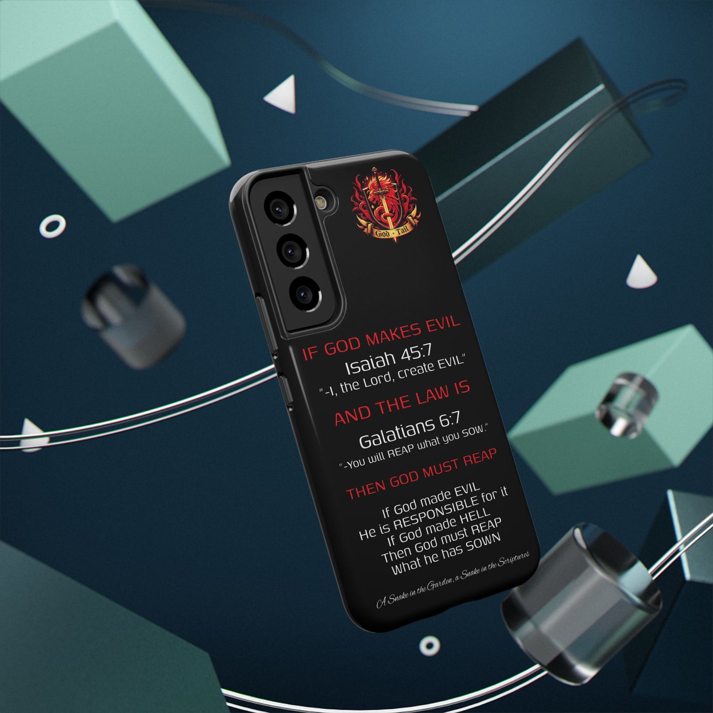 Inconsistency of God Creating Evil - (iPhone and Samsung Galaxy) Phone Case