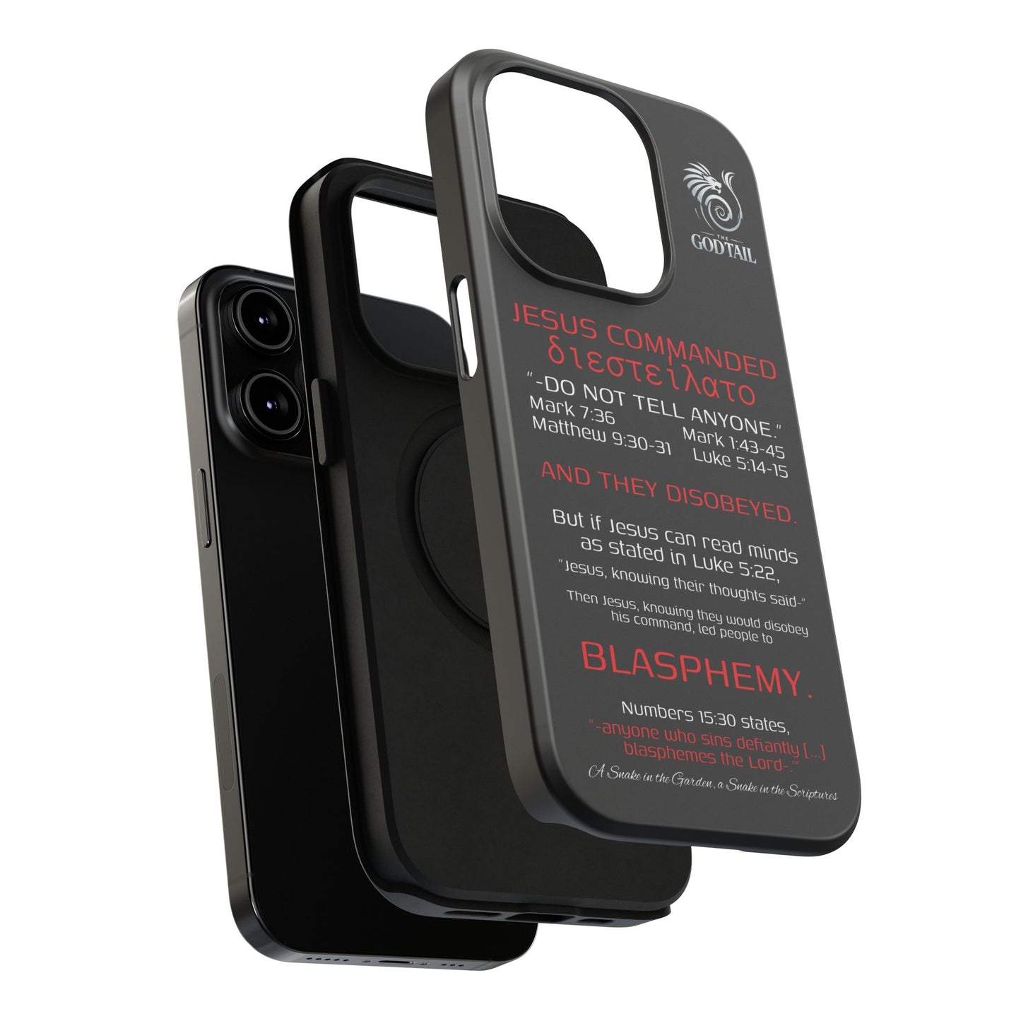 Jesus Leading to Sin Inconsistency - (iPhone & Samsung Galaxy) Phone Case