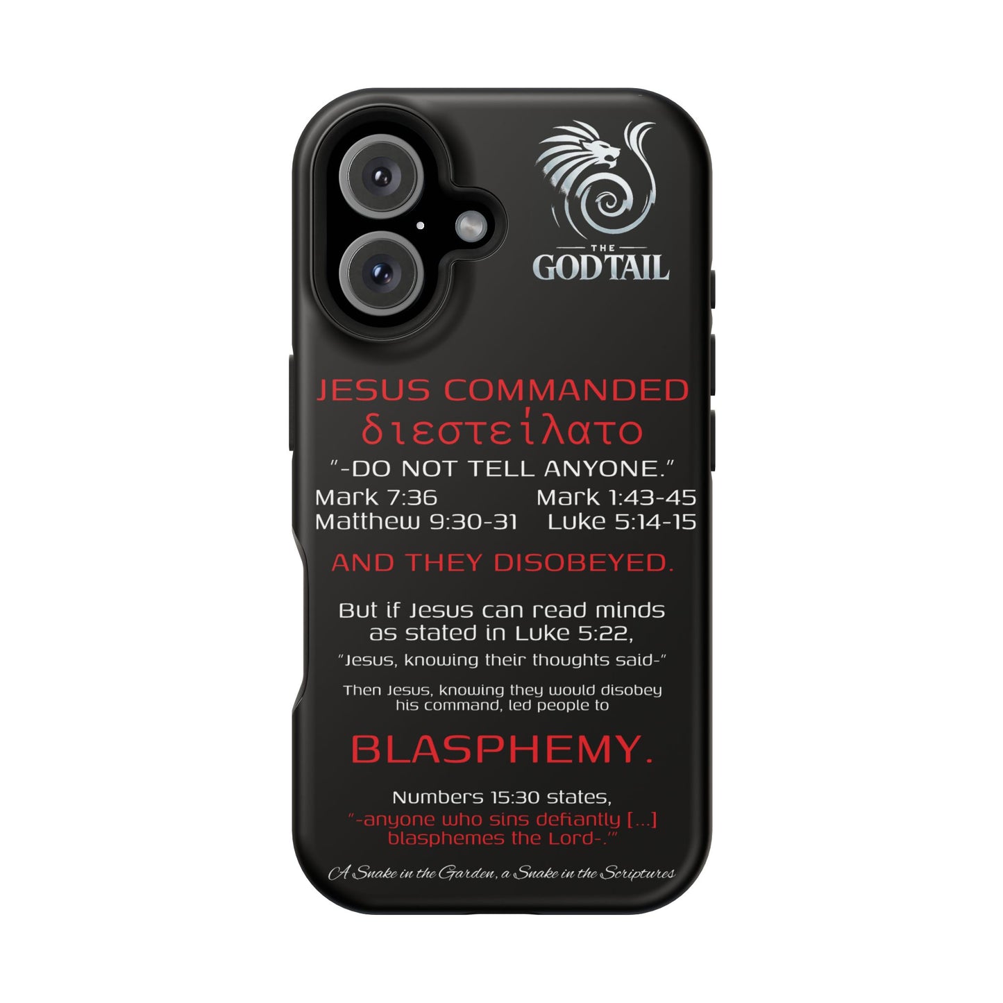 Jesus Leading to Sin Inconsistency - (iPhone & Samsung Galaxy) Phone Case
