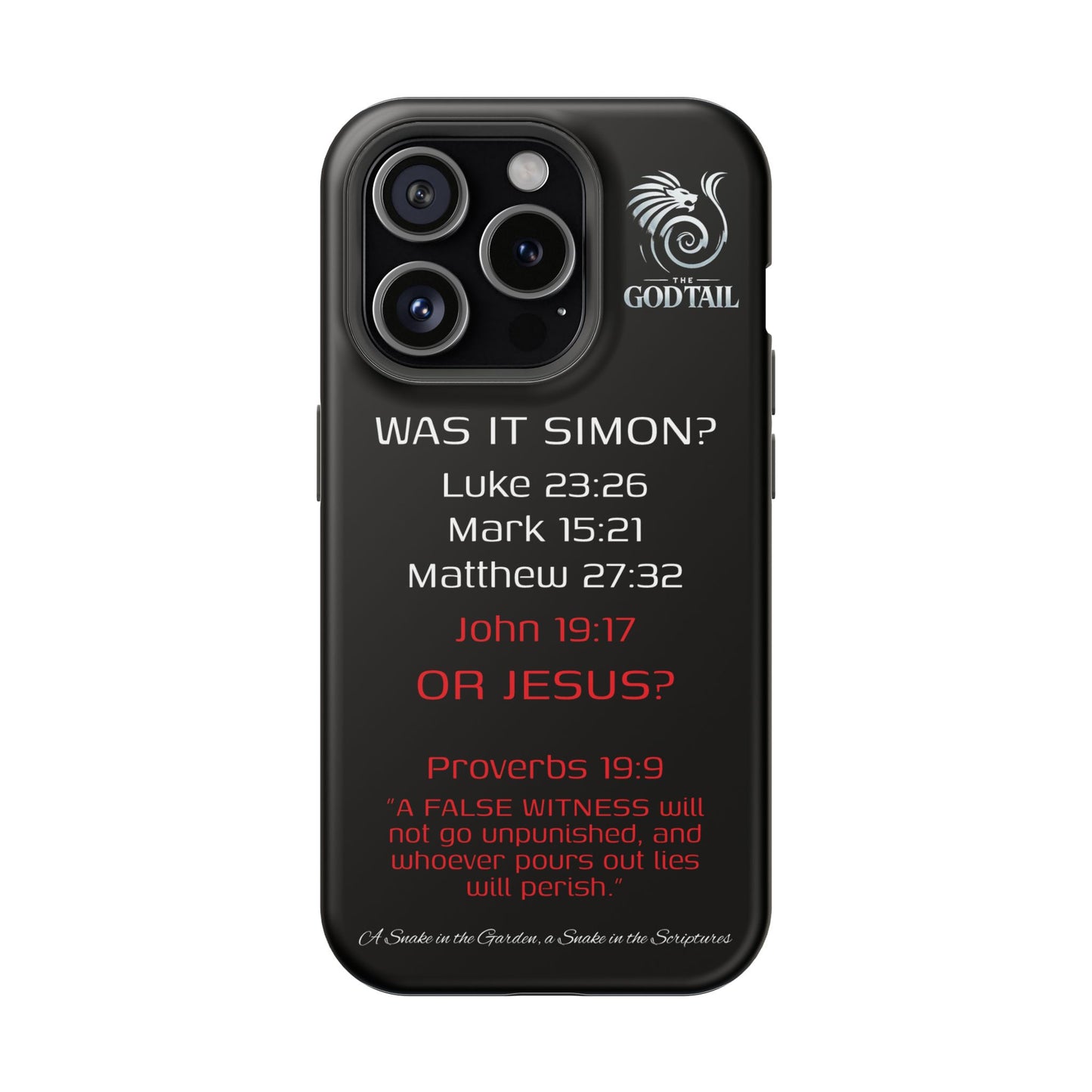 Who Carried the Cross Inconsistency - (iPhone & Samsung Galaxy) Phone Case