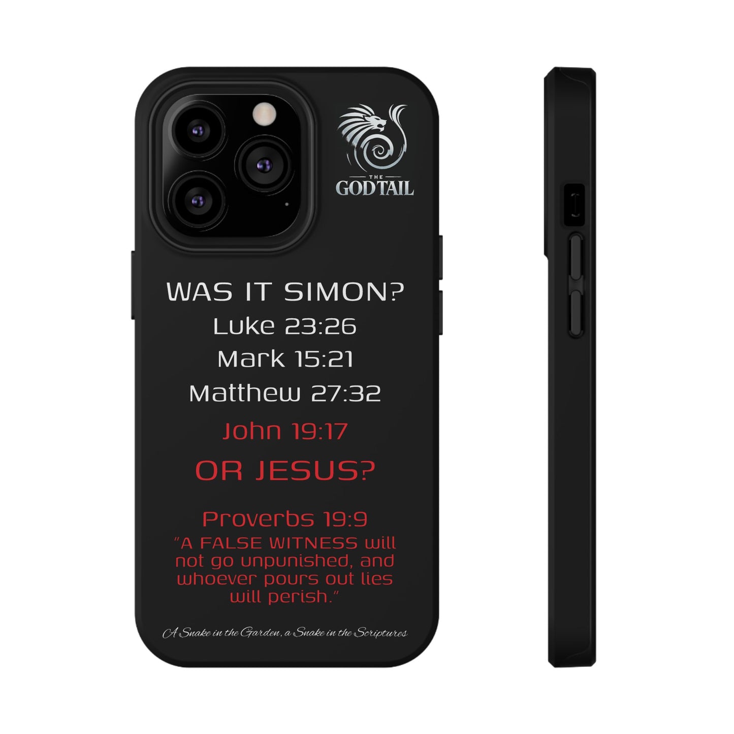 Who Carried the Cross Inconsistency - (iPhone & Samsung Galaxy) Phone Case