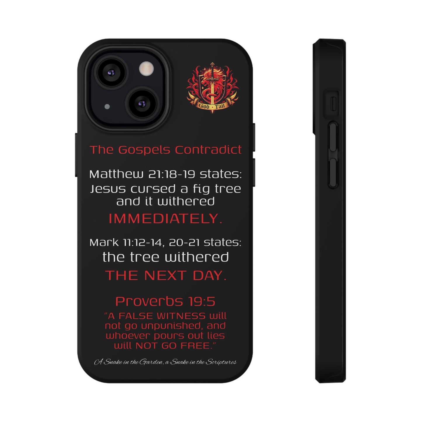 Fig Tree Inconsistency (iPhone & Samsung Galaxy) Religious iPhone Case