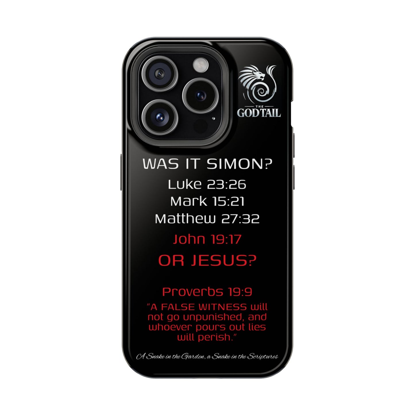 Who Carried the Cross Inconsistency - (iPhone & Samsung Galaxy) Phone Case
