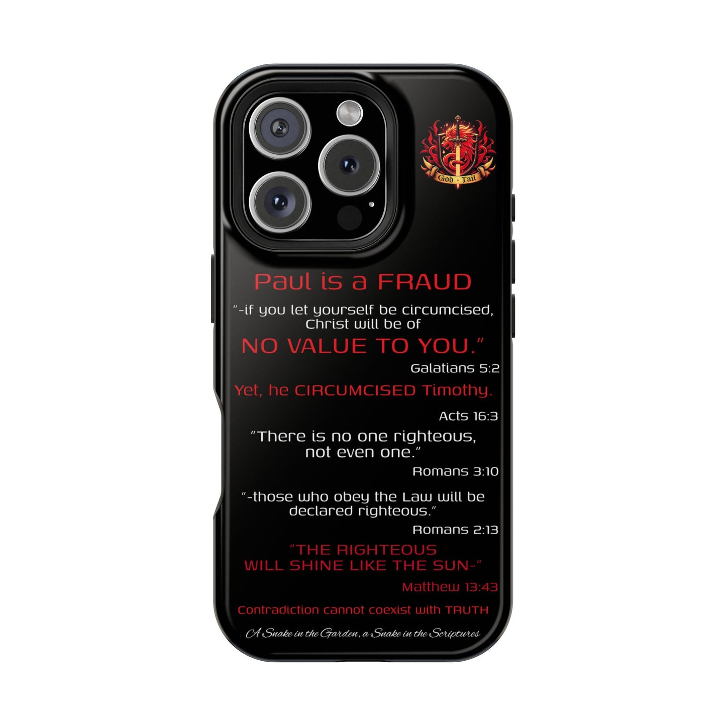 Paul's Inconsistent Philosophy - (iPhone & Samsung Galaxy) Phone Case