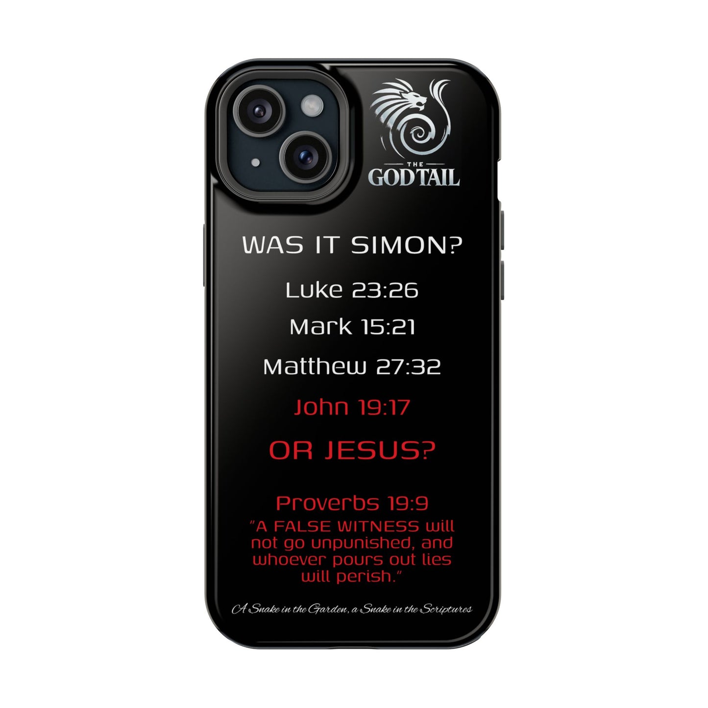 Who Carried the Cross Inconsistency - (iPhone & Samsung Galaxy) Phone Case