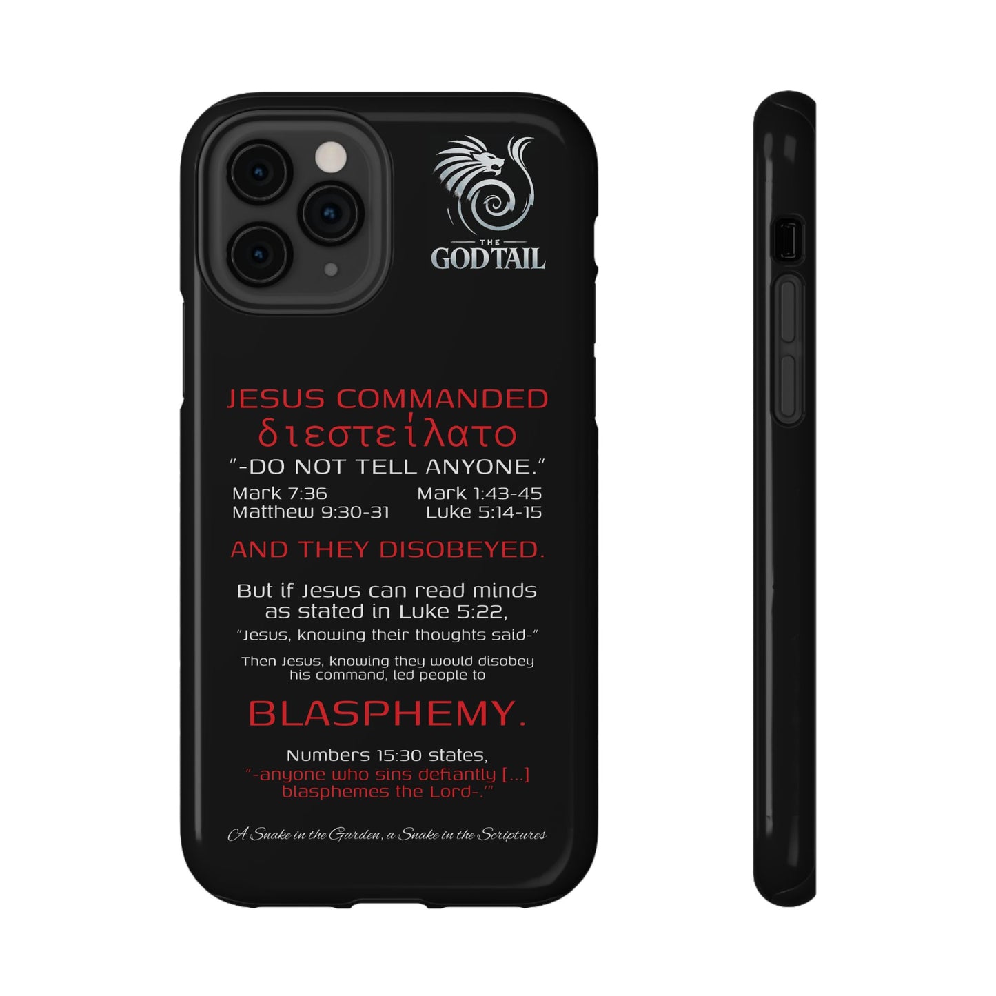 Jesus Leading to Sin Inconsistency - (iPhone & Samsung Galaxy) Phone Case