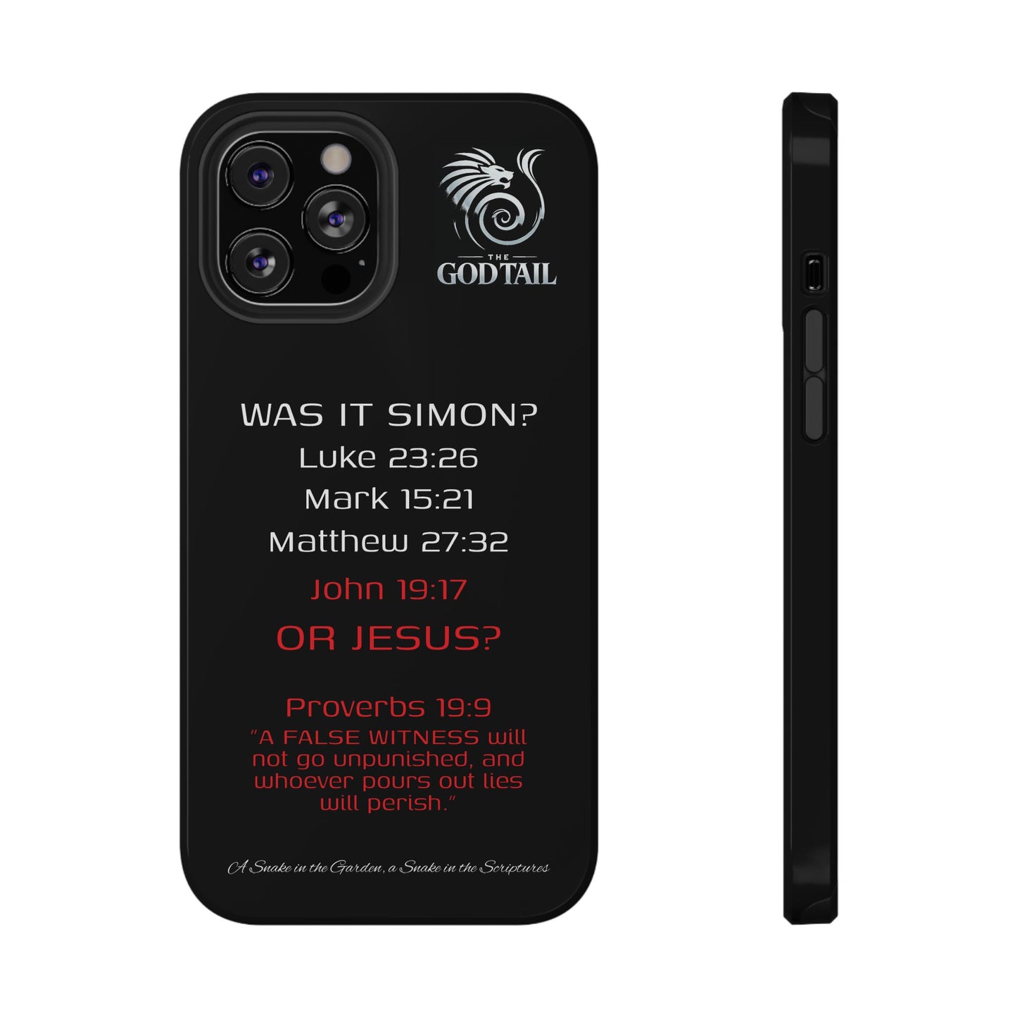 Who Carried the Cross Inconsistency - (iPhone & Samsung Galaxy) Phone Case