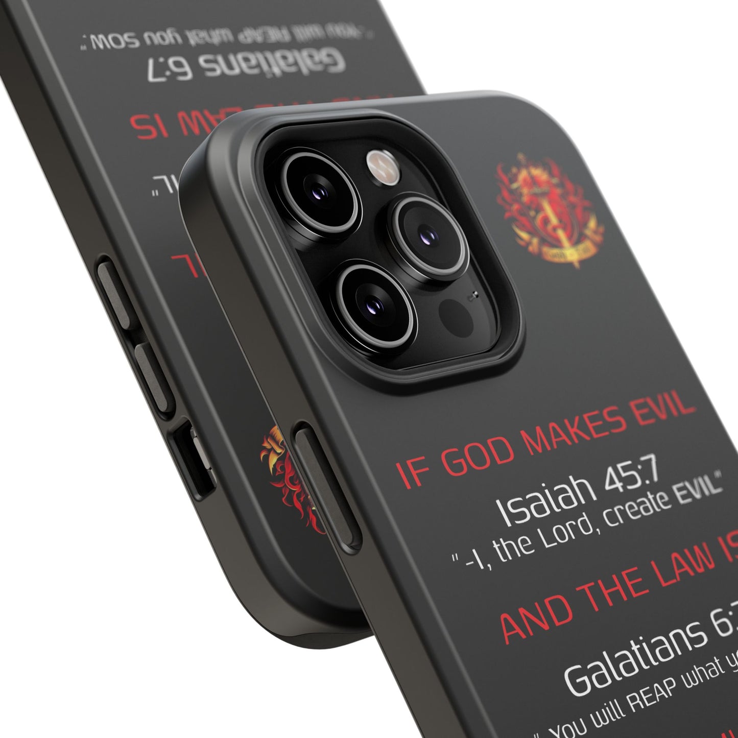 Inconsistency of God Creating Evil - (iPhone and Samsung Galaxy) Phone Case