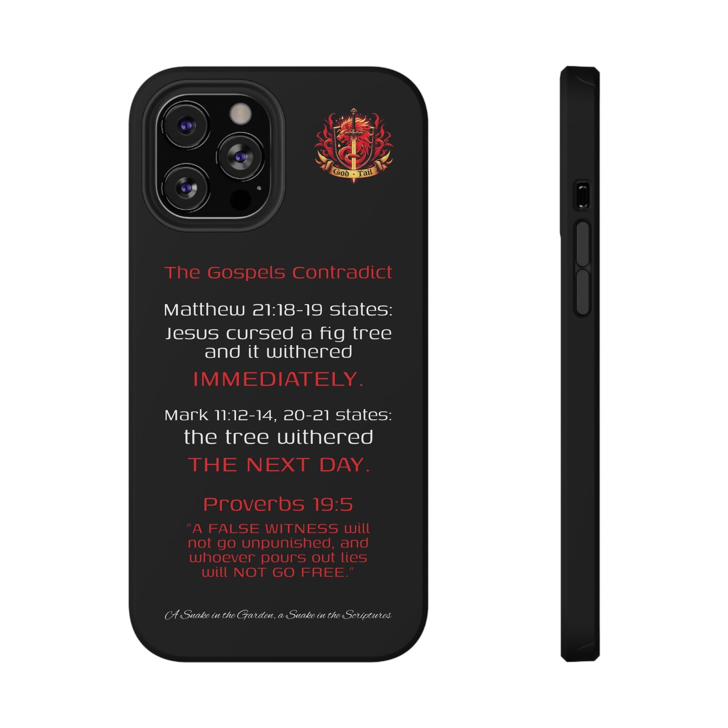 Fig Tree Inconsistency (iPhone & Samsung Galaxy) Religious iPhone Case