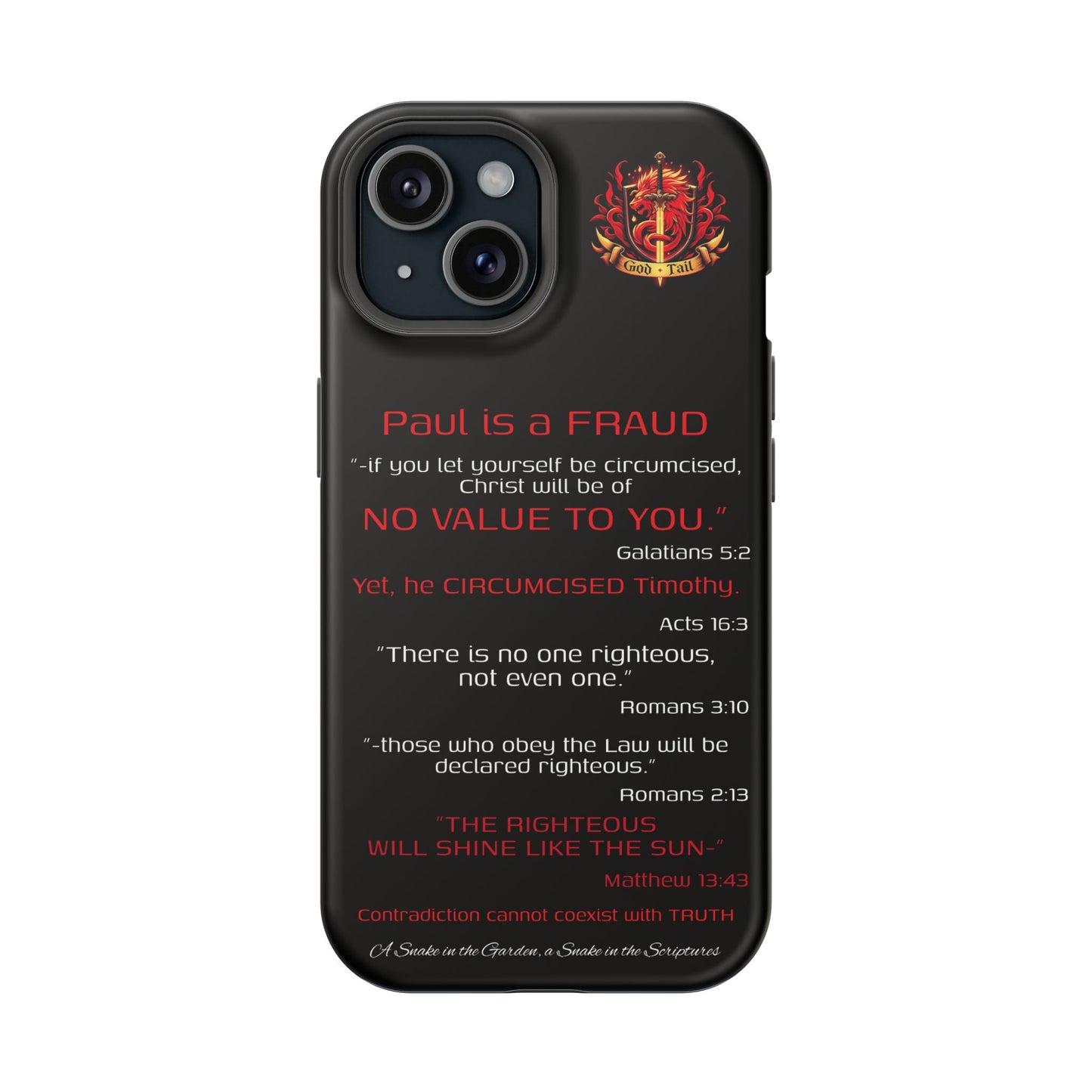 Paul's Inconsistent Philosophy - (iPhone & Samsung Galaxy) Phone Case