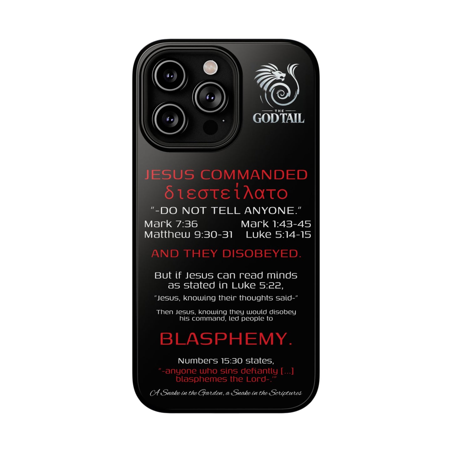 Jesus Leading to Sin Inconsistency - (iPhone & Samsung Galaxy) Phone Case