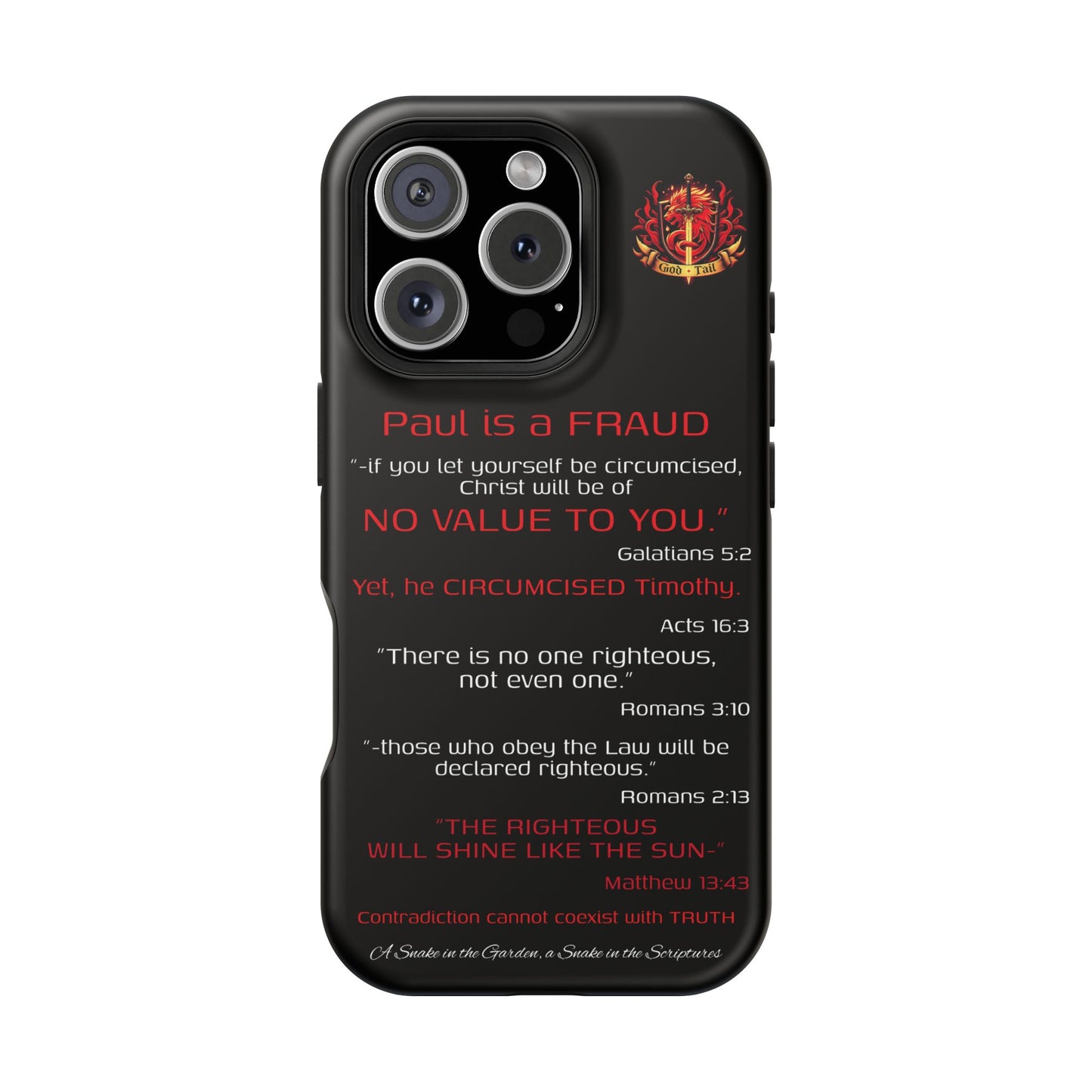 Paul's Inconsistent Philosophy - (iPhone & Samsung Galaxy) Phone Case