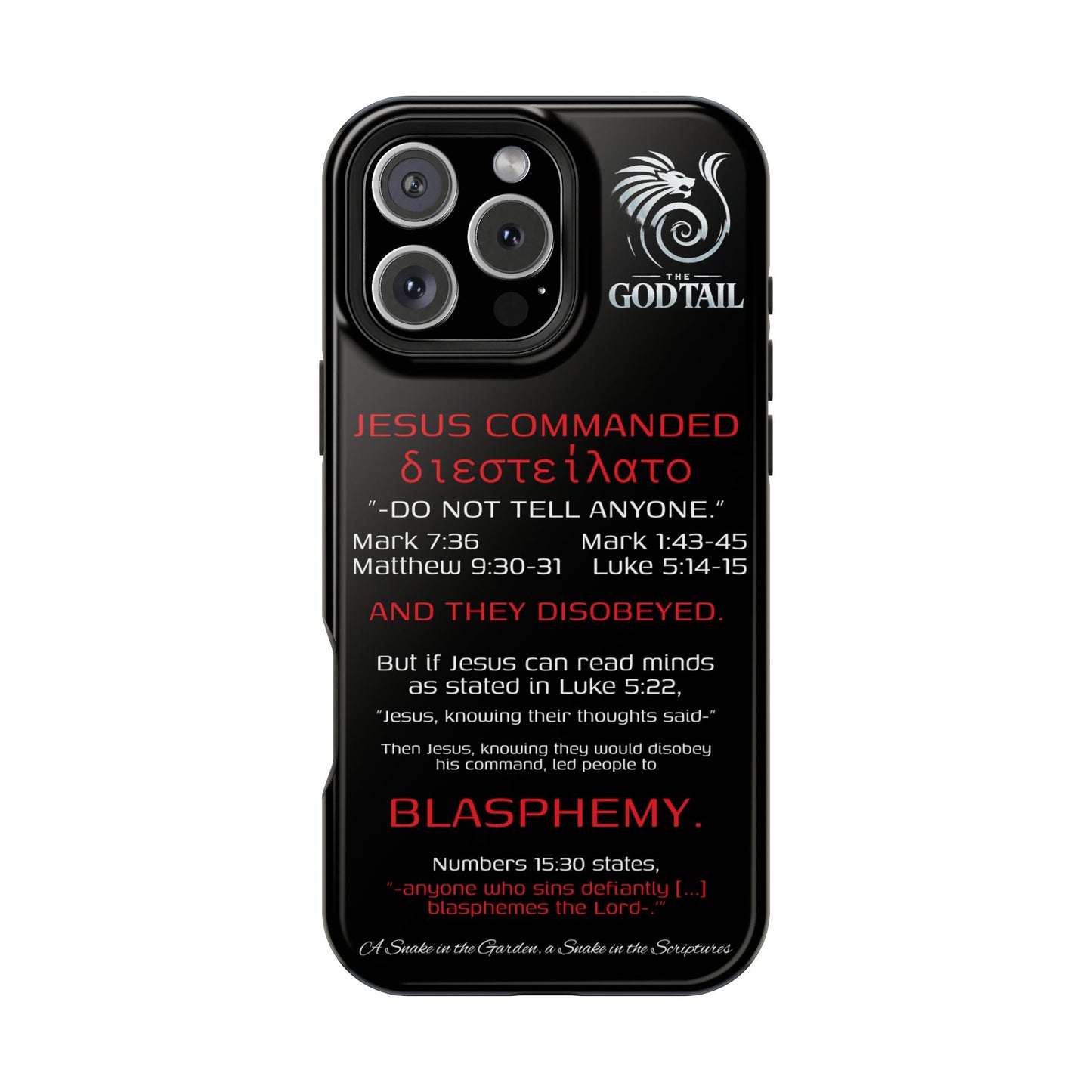 Jesus Leading to Sin Inconsistency - (iPhone & Samsung Galaxy) Phone Case