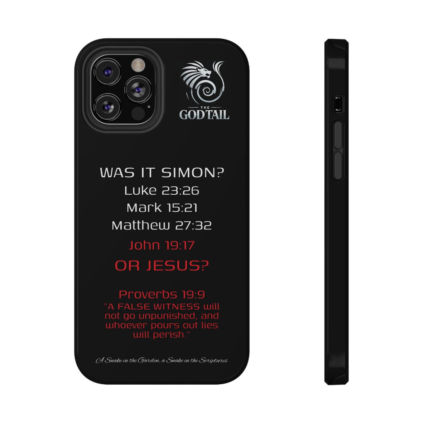 Who Carried the Cross Inconsistency - (iPhone & Samsung Galaxy) Phone Case