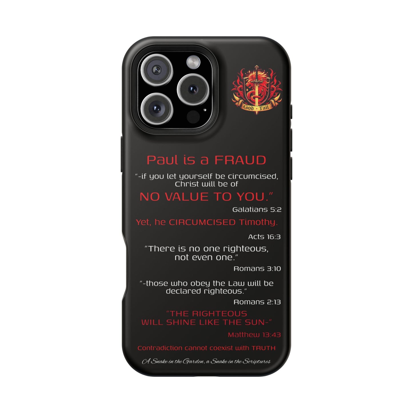 Paul's Inconsistent Philosophy - (iPhone & Samsung Galaxy) Phone Case