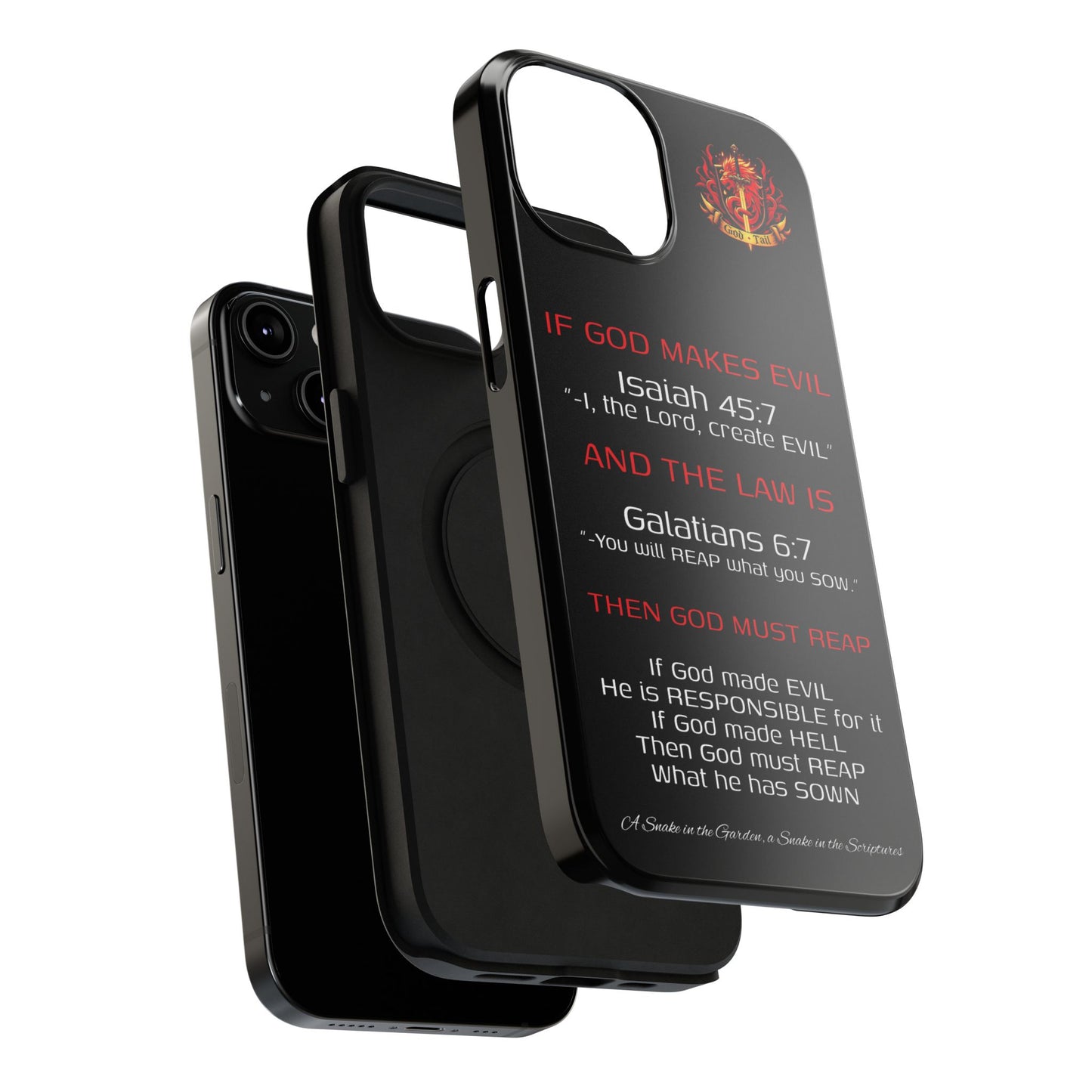 Inconsistency of God Creating Evil - (iPhone and Samsung Galaxy) Phone Case