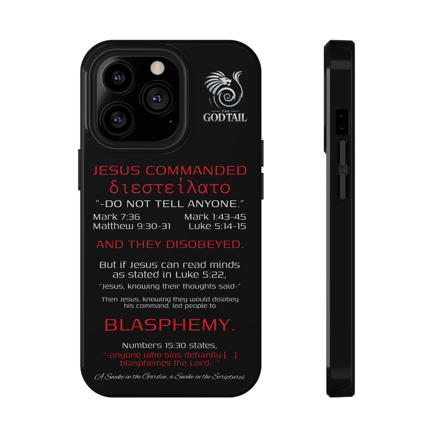 Jesus Leading to Sin Inconsistency - (iPhone & Samsung Galaxy) Phone Case