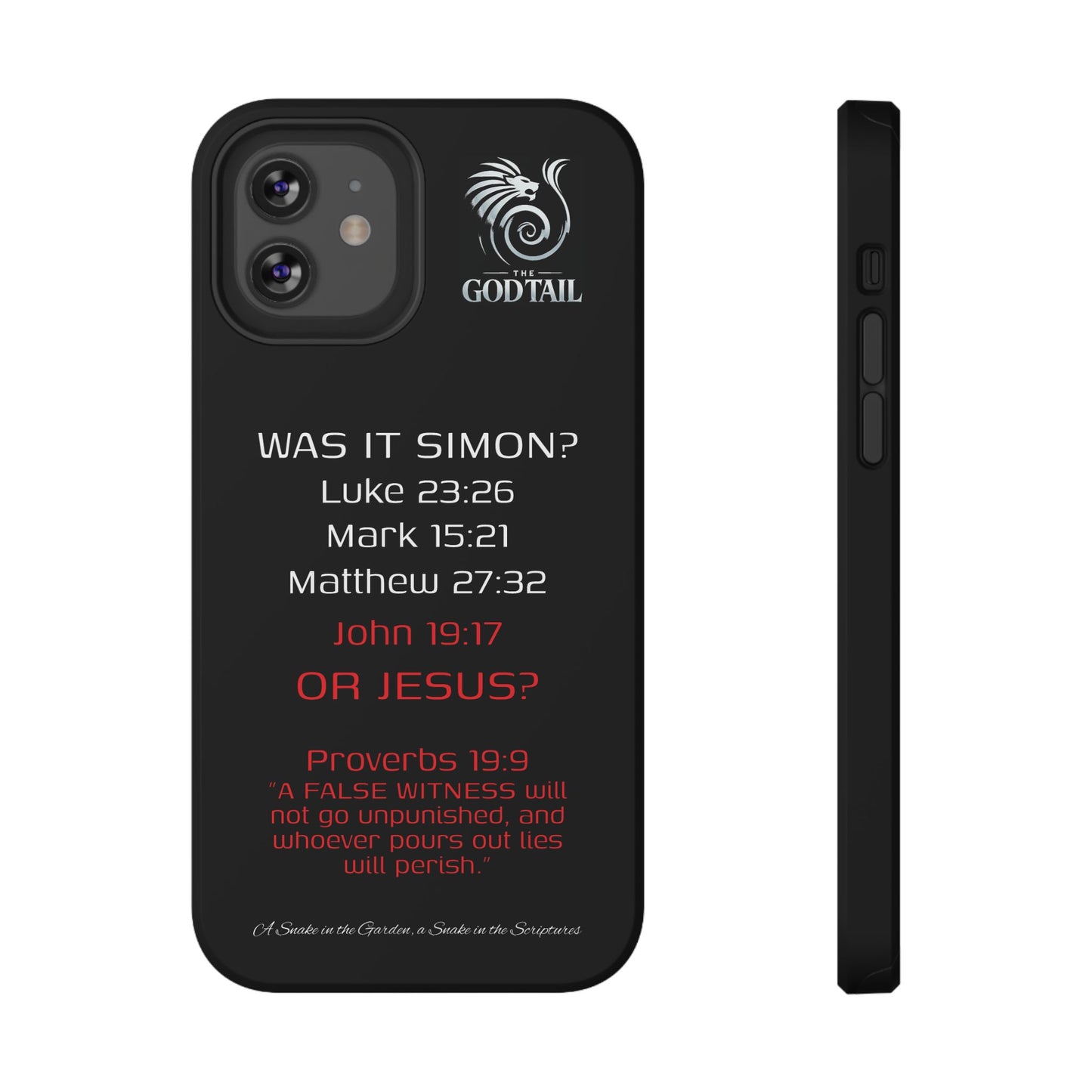 Who Carried the Cross Inconsistency - (iPhone & Samsung Galaxy) Phone Case