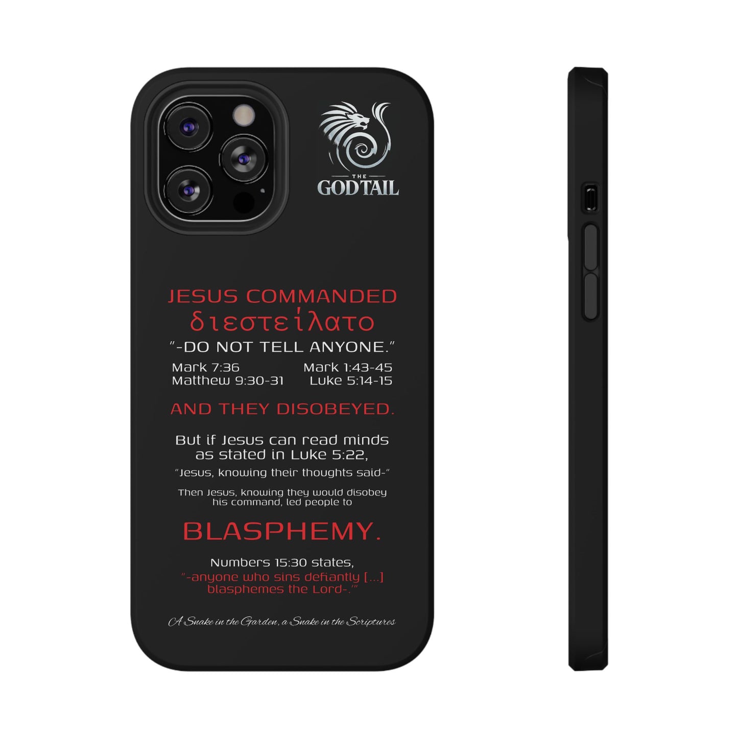 Jesus Leading to Sin Inconsistency - (iPhone & Samsung Galaxy) Phone Case