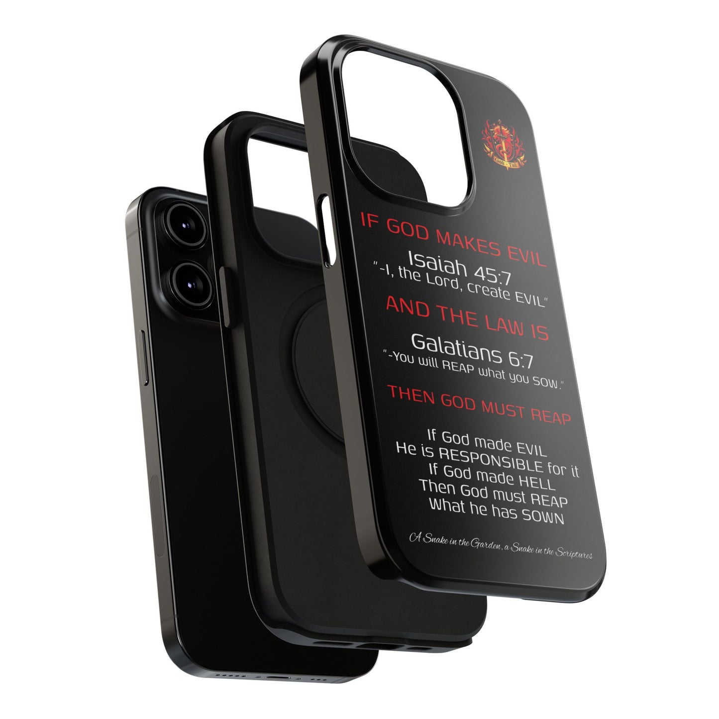 Inconsistency of God Creating Evil - (iPhone and Samsung Galaxy) Phone Case