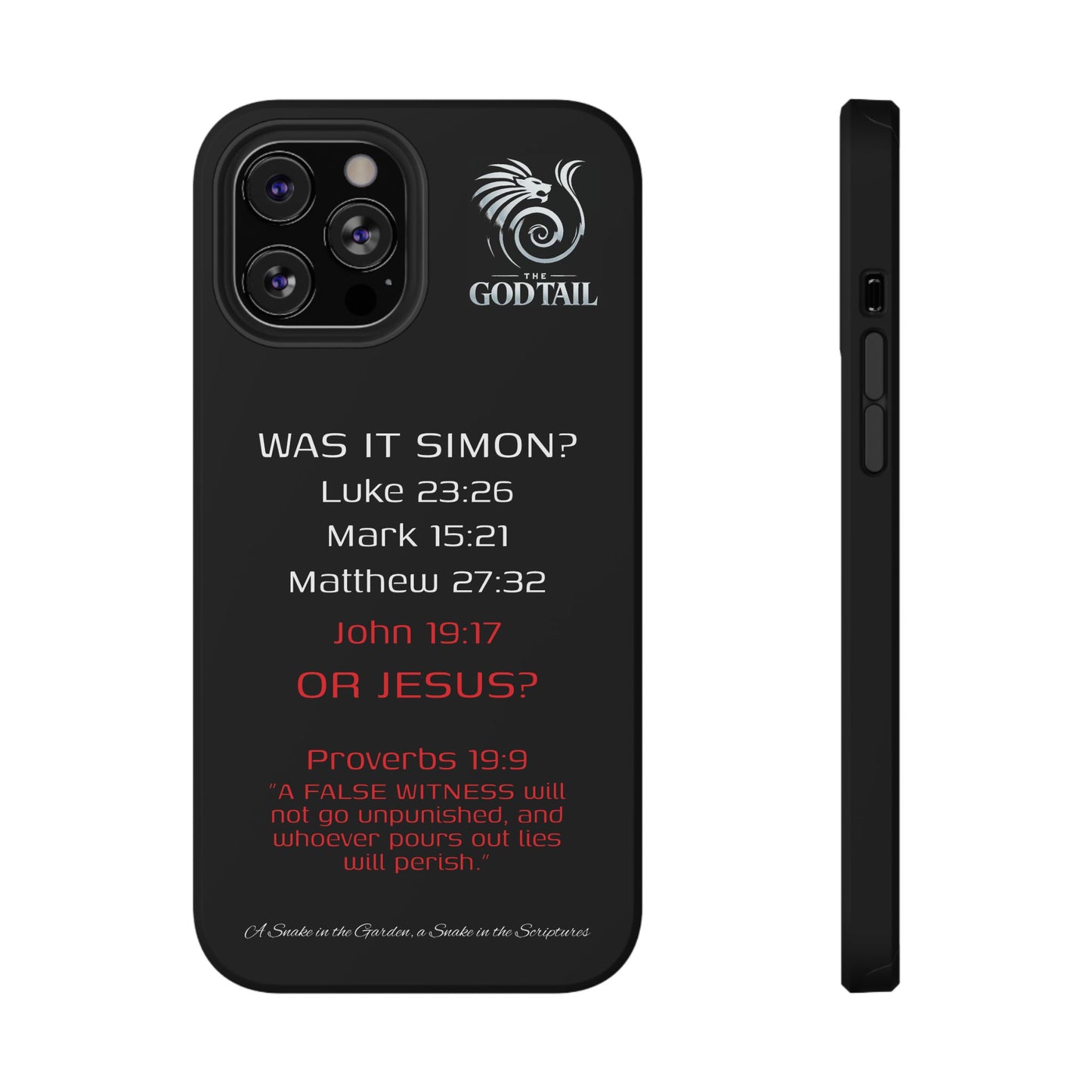 Who Carried the Cross Inconsistency - (iPhone & Samsung Galaxy) Phone Case
