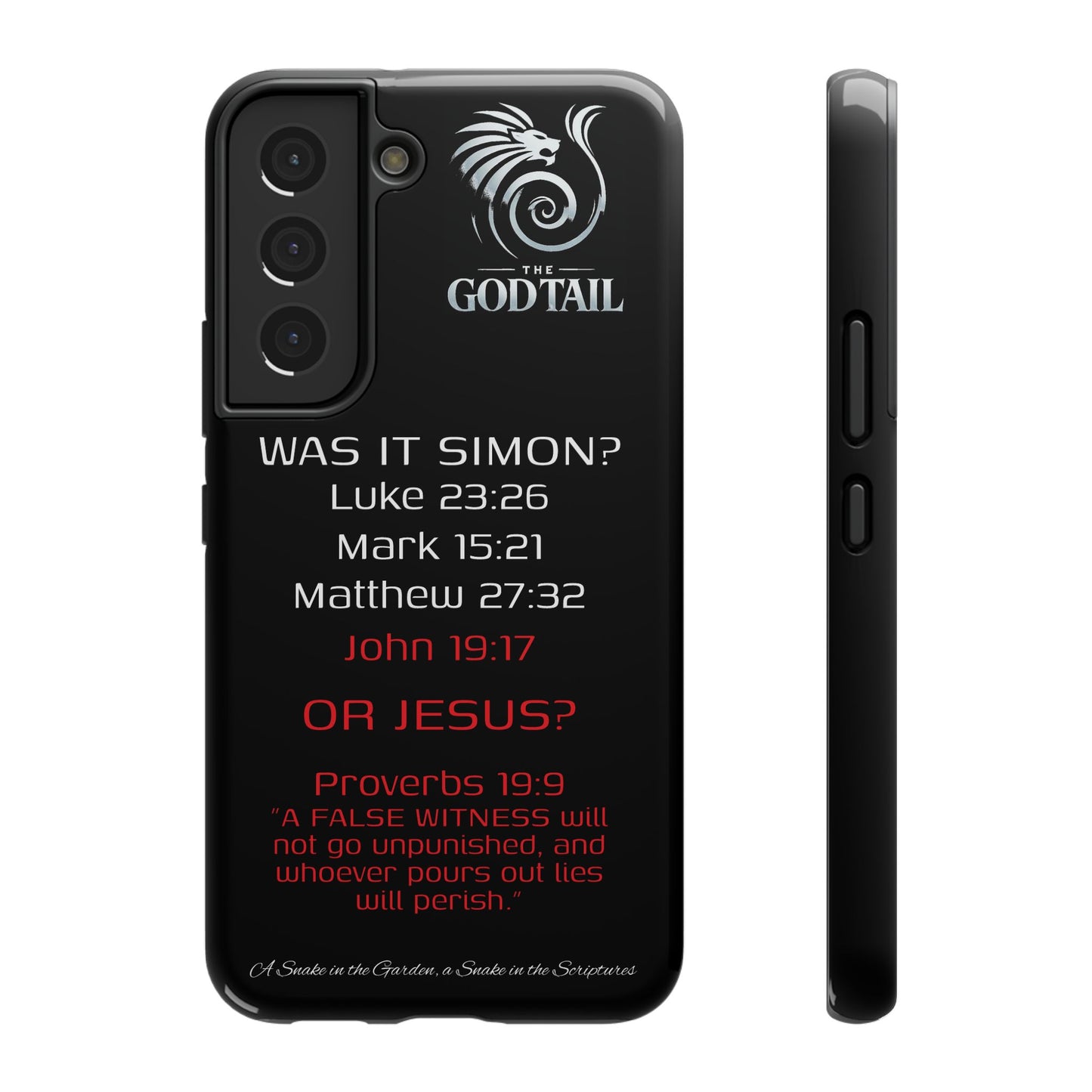 Who Carried the Cross Inconsistency - (iPhone & Samsung Galaxy) Phone Case