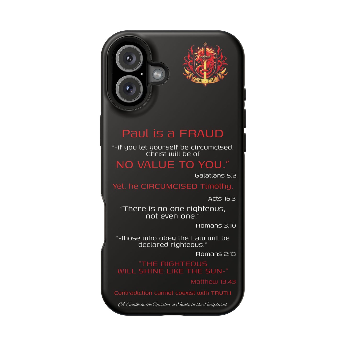 Paul's Inconsistent Philosophy - (iPhone & Samsung Galaxy) Phone Case