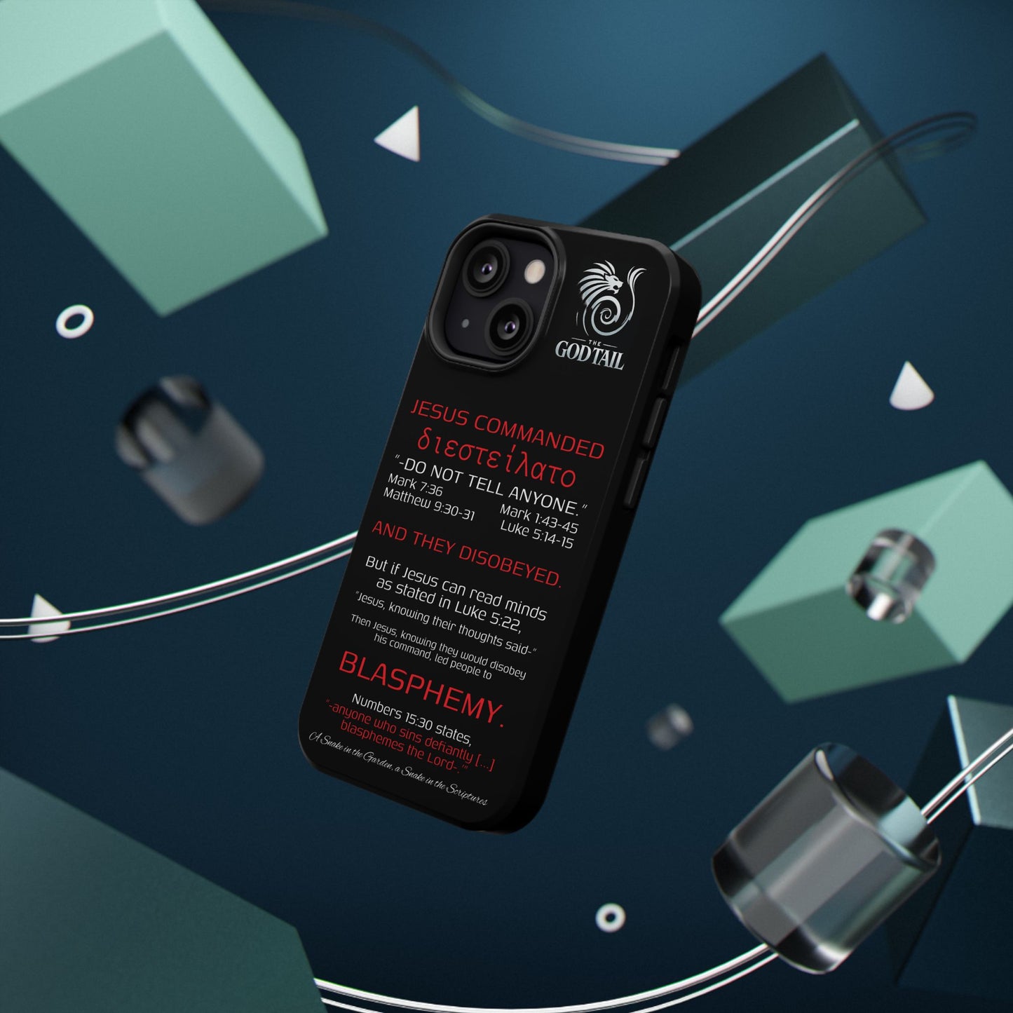 Jesus Leading to Sin Inconsistency - (iPhone & Samsung Galaxy) Phone Case